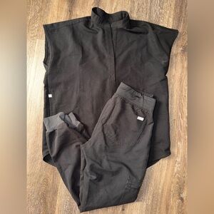 Women’s Black Rafaela top- scrub set